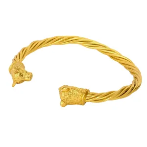 Chunky Gold Jaguar Cuff