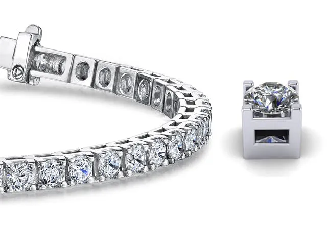 Classic 4 Prong Lab-Grown Diamond Tennis Bracelet with 5.98 ct.(finished) 3.25mm