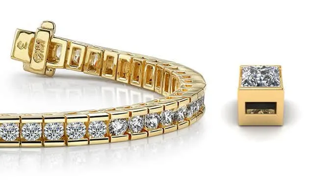Classic Diamond Box Lab-Grown Diamond Tennis Bracelet with 13.30 ct.(finished) 4.5mm
