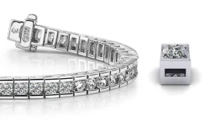 Classic Diamond Box Lab-Grown Diamond Tennis Bracelet with 13.30 ct.(finished) 4.5mm