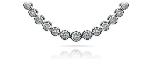Classic Diamond Strand Diamond Necklace with 10.00 ct.(finished)
