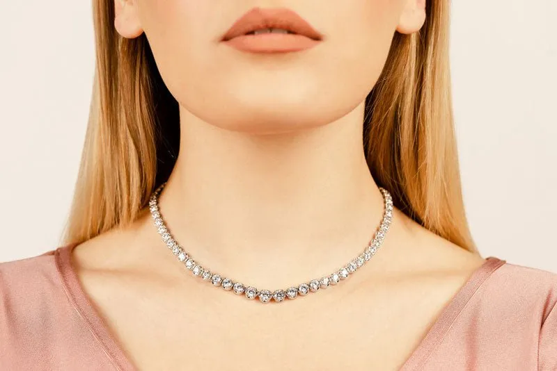 Classic Diamond Strand Diamond  with 9.96 ct.(finished)
