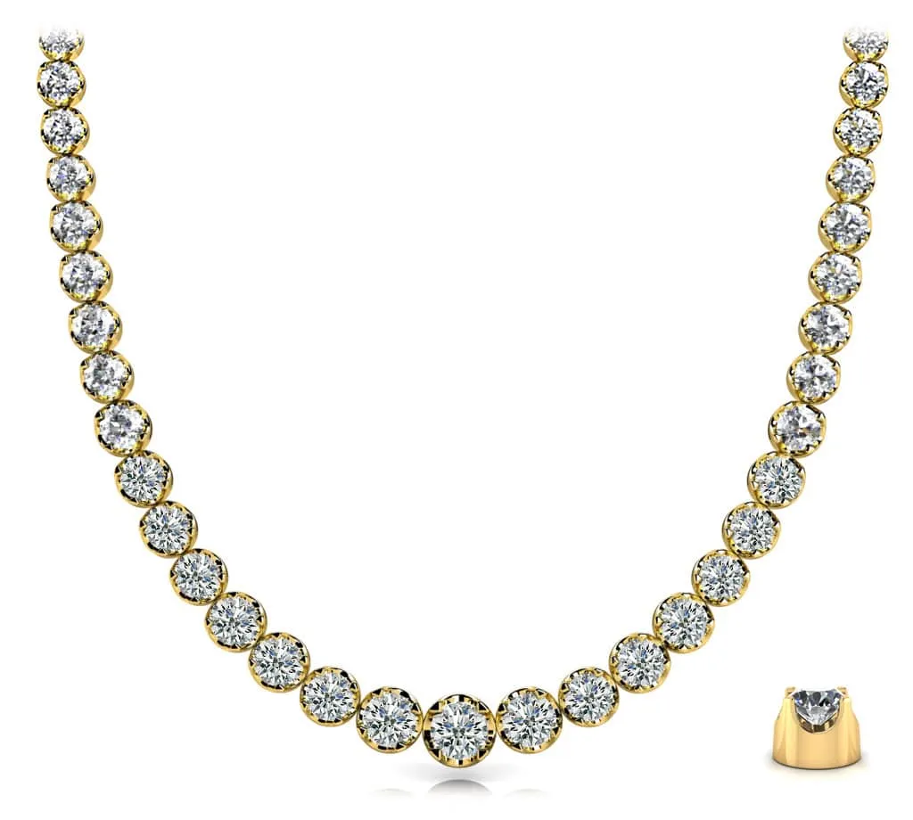 Classic Diamond Strand Diamond  with 9.96 ct.(finished)