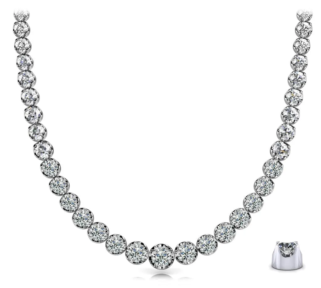 Classic Diamond Strand Diamond  with 9.96 ct.(finished)