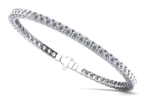 Classic Four Prong Flexible Bangle Diamond  with 3.03 ct.(finished) 2.5mm