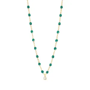 Classic Gigi Supreme 1 Diamond Necklace - Emerald 16.5"