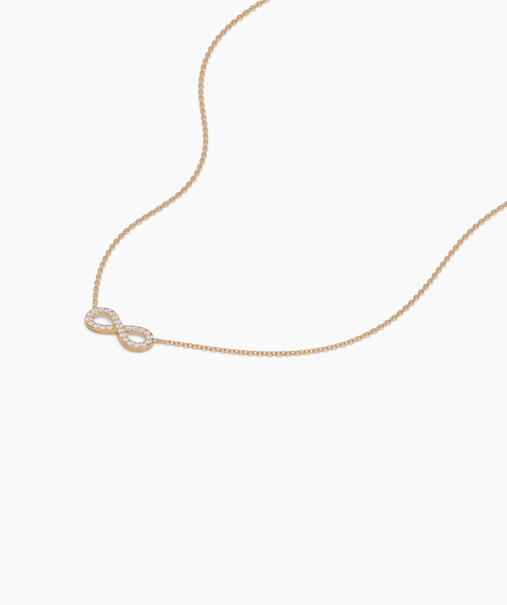 Classic Gold Diamond Infinity Necklace