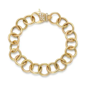 CLUB BRACELET WITH COBBLESTONE CLASP