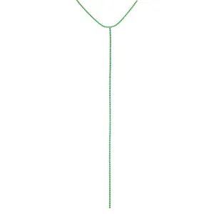 Colored Tennis Lariat Necklace