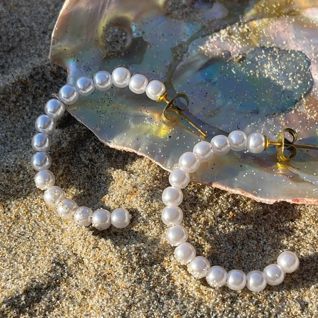Cove Pearl Hoop