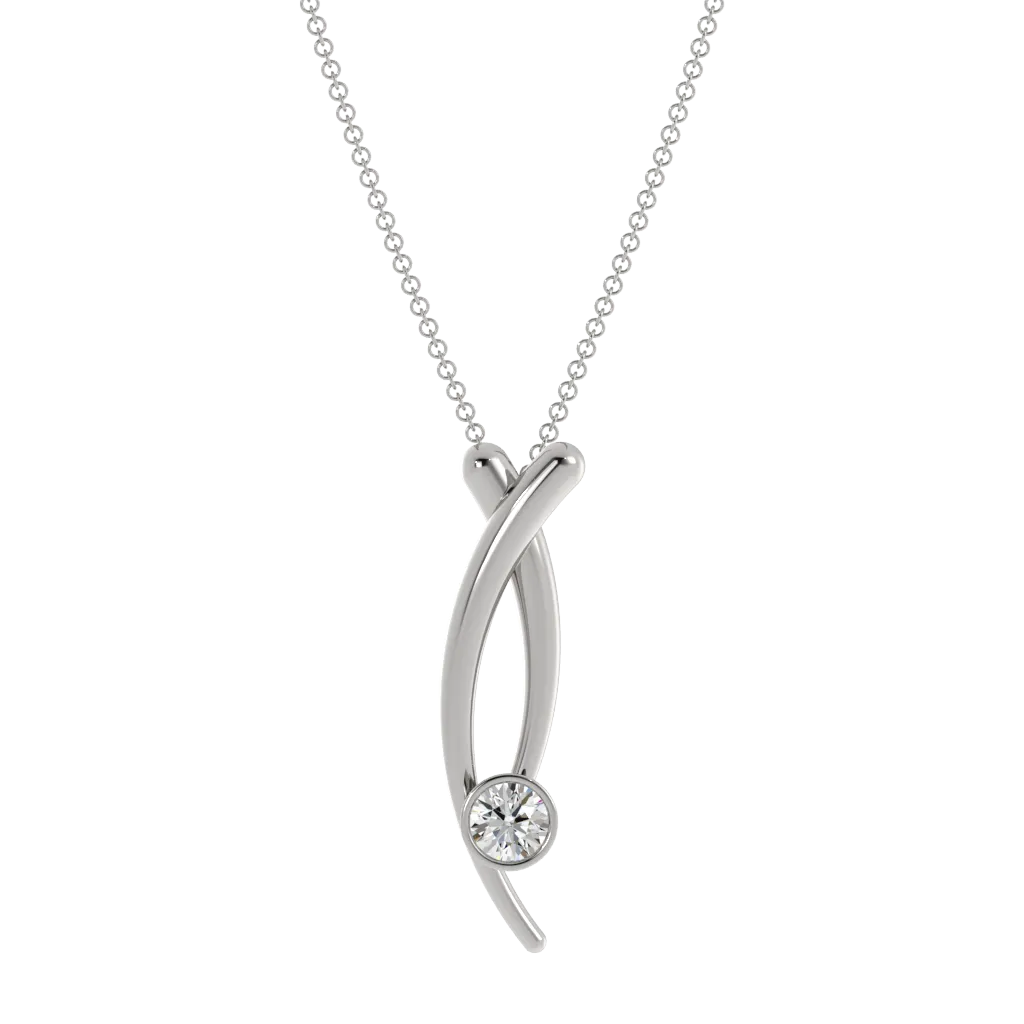 CrissCross Diamond Necklace