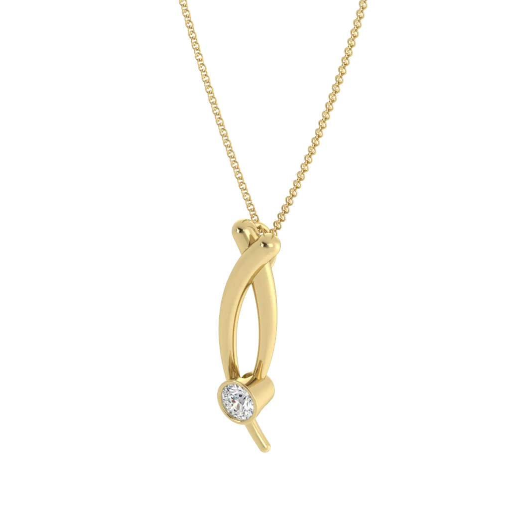 CrissCross Diamond Necklace