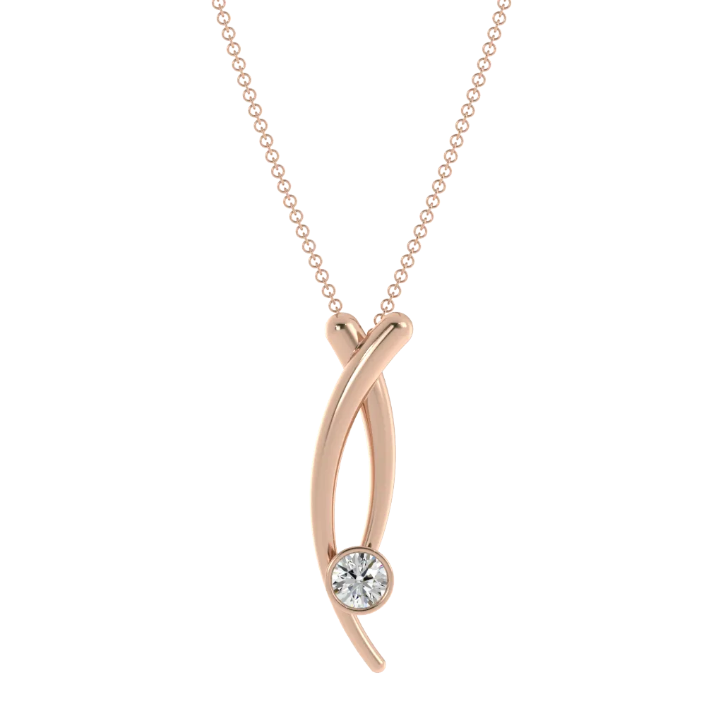 CrissCross Diamond Necklace