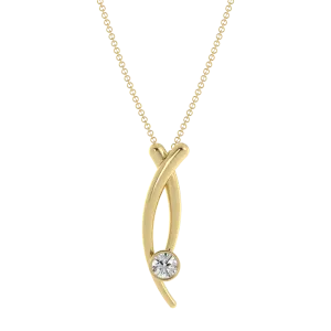 CrissCross Diamond Necklace