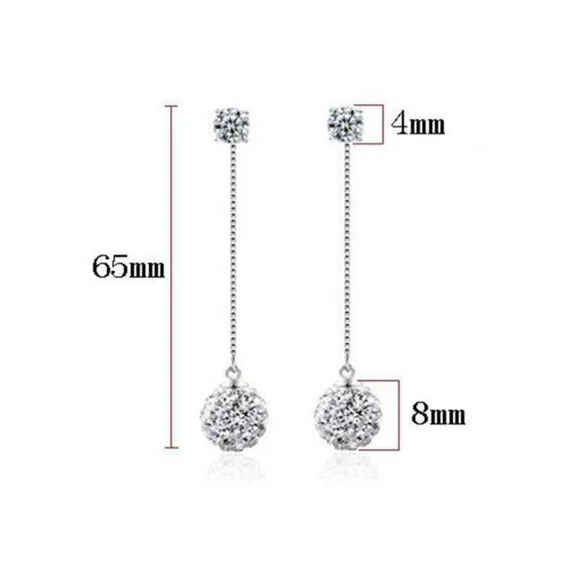 Crystals Drop Earrings