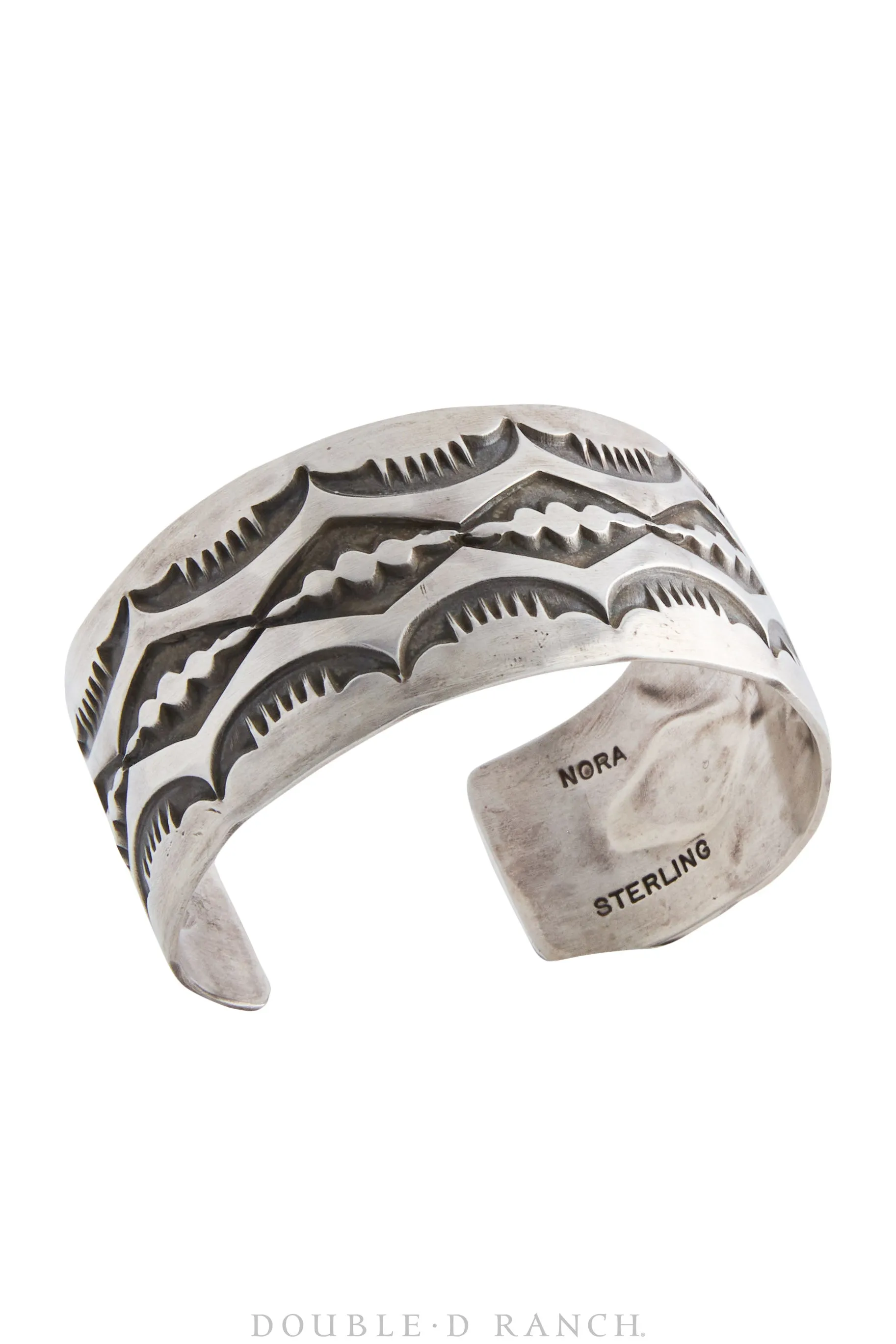 Cuff, Stampwork, Sterling Silver, Hallmark, Vintage, 3762