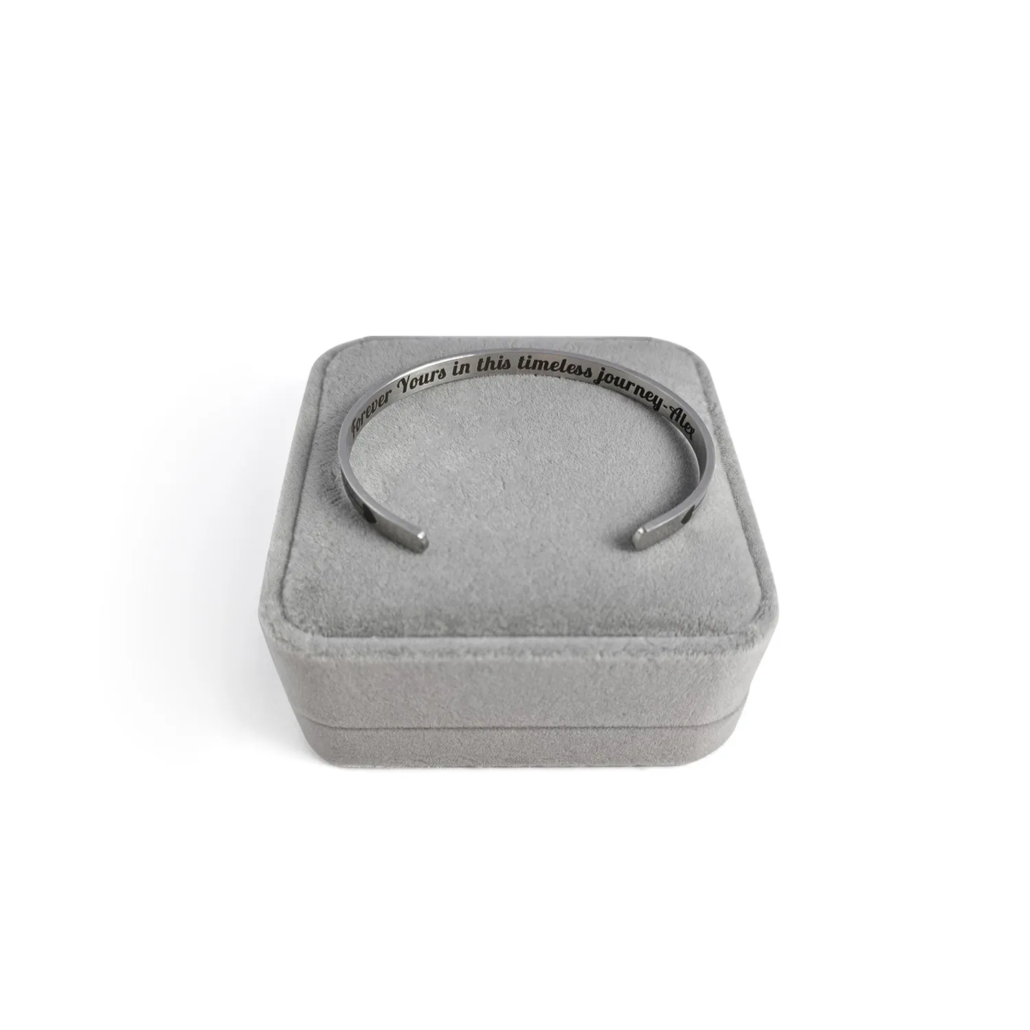 Custom Engraved Stainless Steel Cuff Bracelet