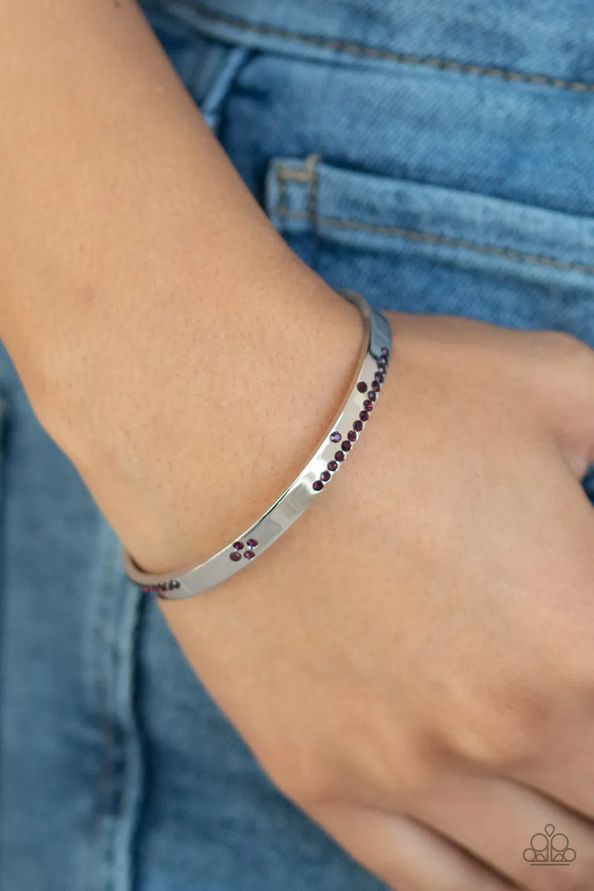 Dainty Dazzle Purple Paparazzi Bracelet