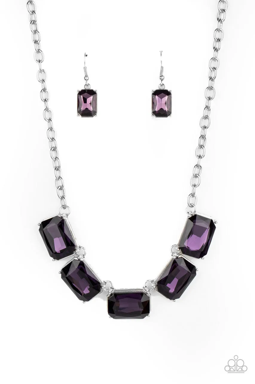 Deep Freeze Diva Purple Paparazzi Necklace