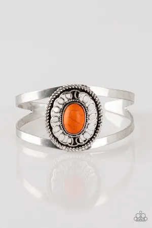 Deep in the TUMBLEWEEDS Orange Paparazzi Bracelet