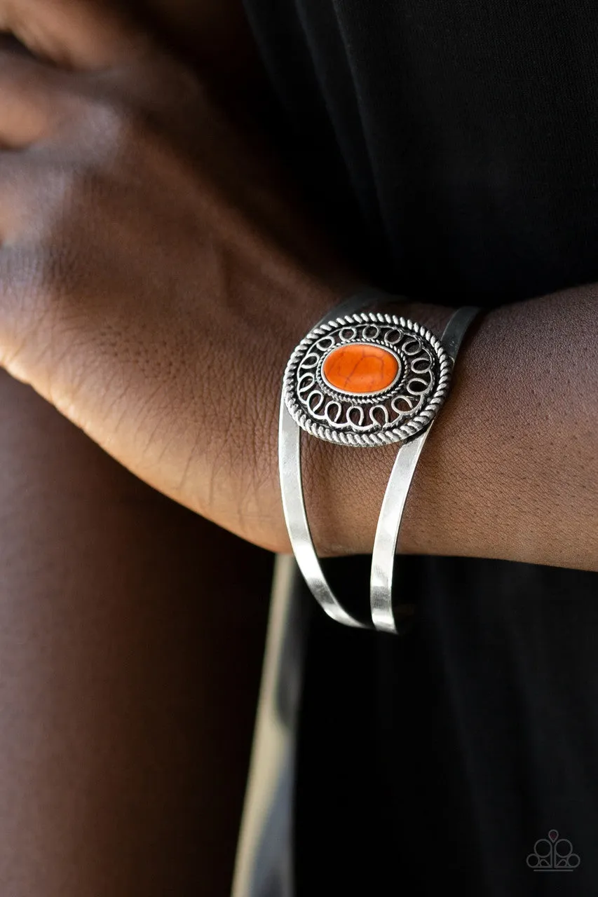 Deep in the TUMBLEWEEDS Orange Paparazzi Bracelet
