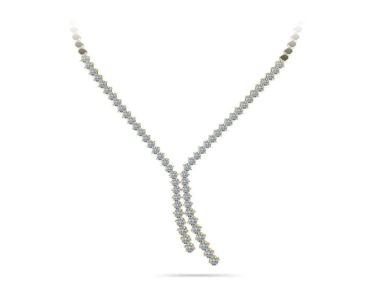 Diamond Bolero Tie Diamond Necklace with 2.88 ct.(finished)