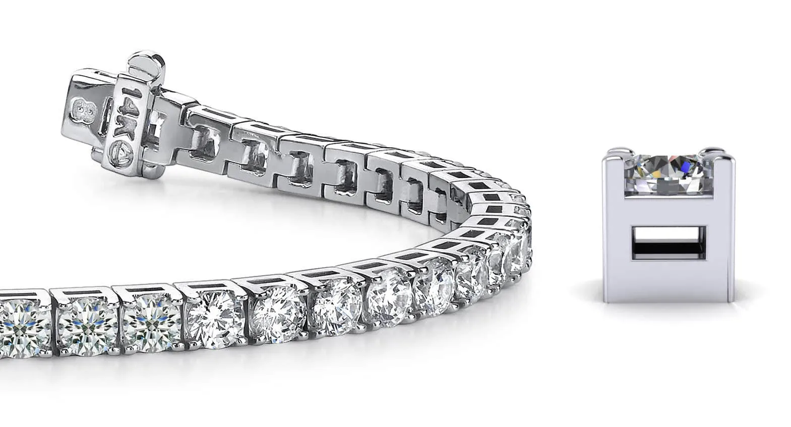 Diamond Dreams Lab-Grown Diamond Tennis Bracelet with 2.91 ct.(finished) 2.2mm