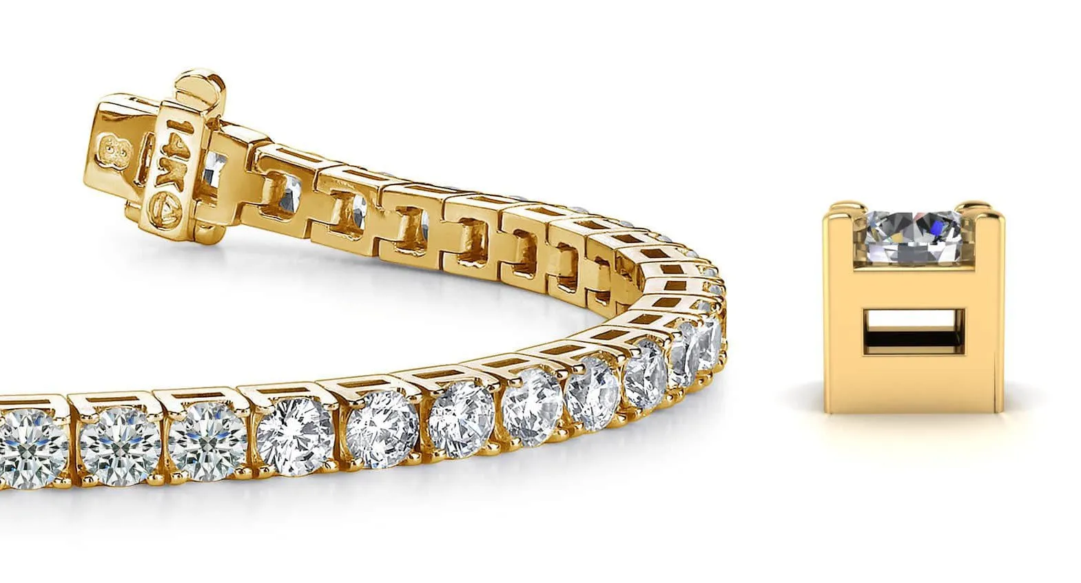 Diamond Dreams Lab-Grown Diamond Tennis Bracelet with 2.91 ct.(finished) 2.2mm