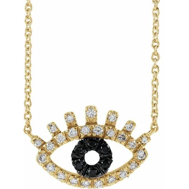 Diamond Evil Eye Necklace