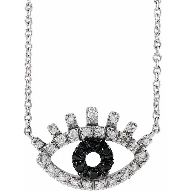 Diamond Evil Eye Necklace