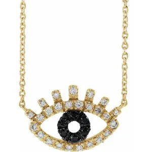 Diamond Evil Eye Necklace