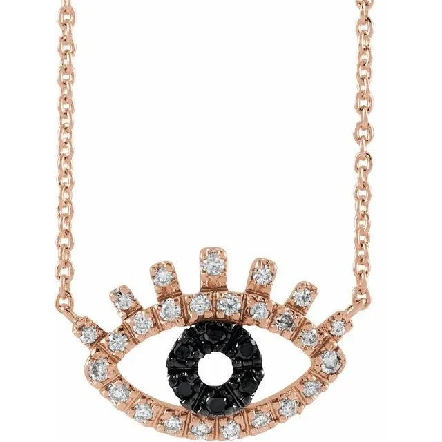 Diamond Evil Eye Necklace