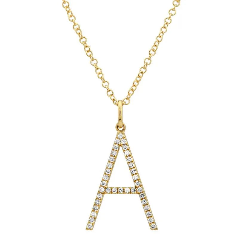 DIAMOND INITIAL LETTERS - GOLD   DIAMOND