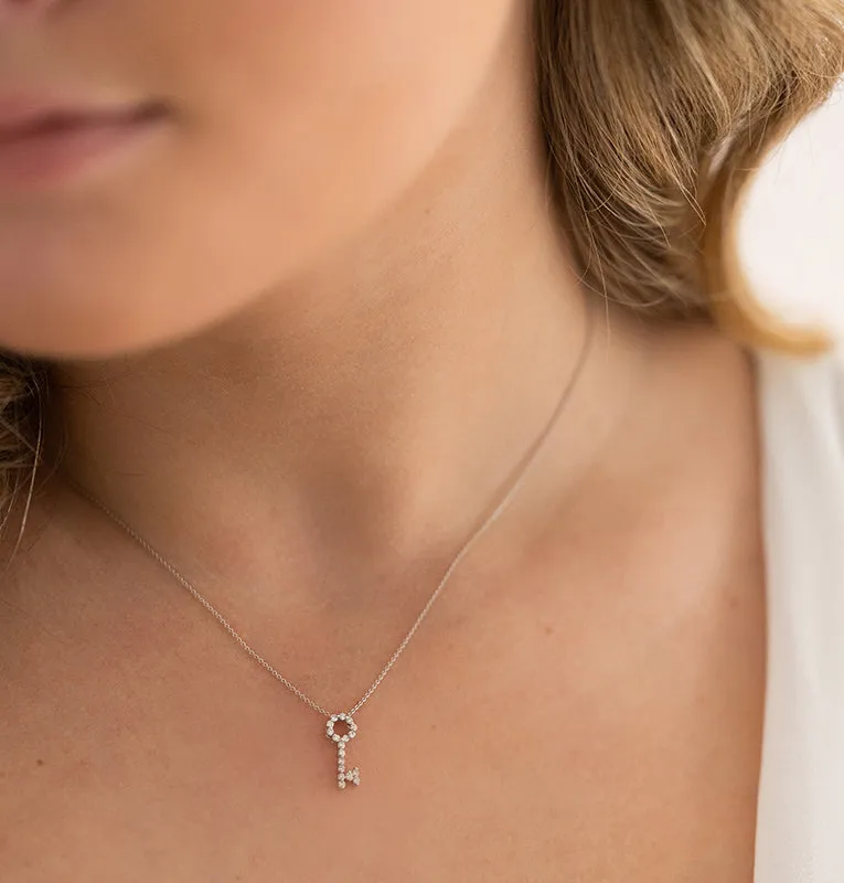 Diamond Key Necklace