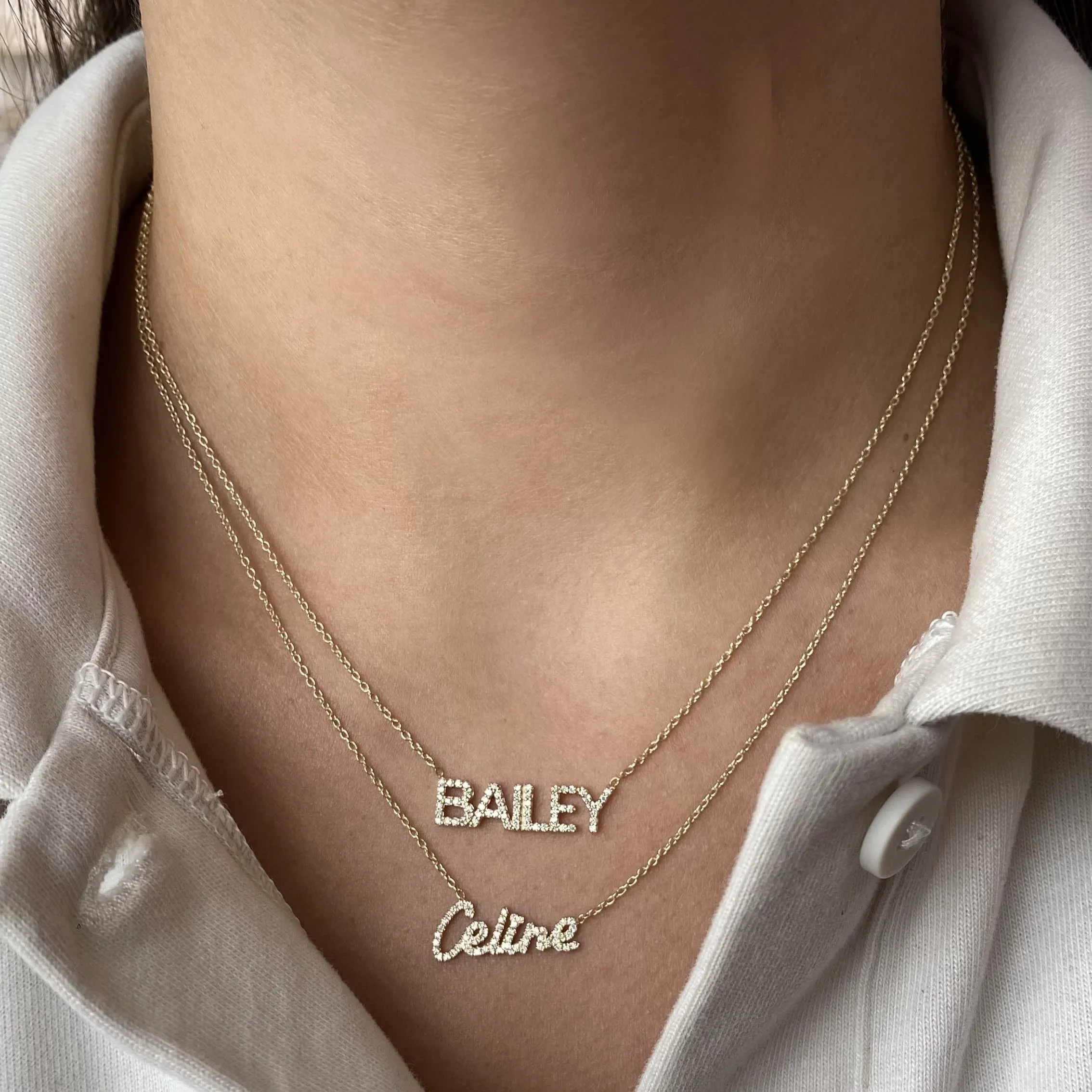 Diamond Name Necklace