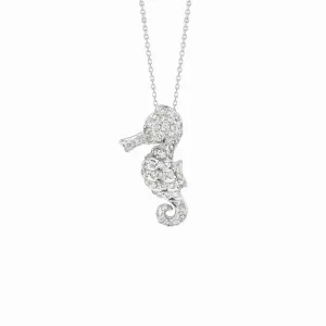 DIAMOND SEAHORSE NECKLACE 14K GOLD (0.29 CTW)