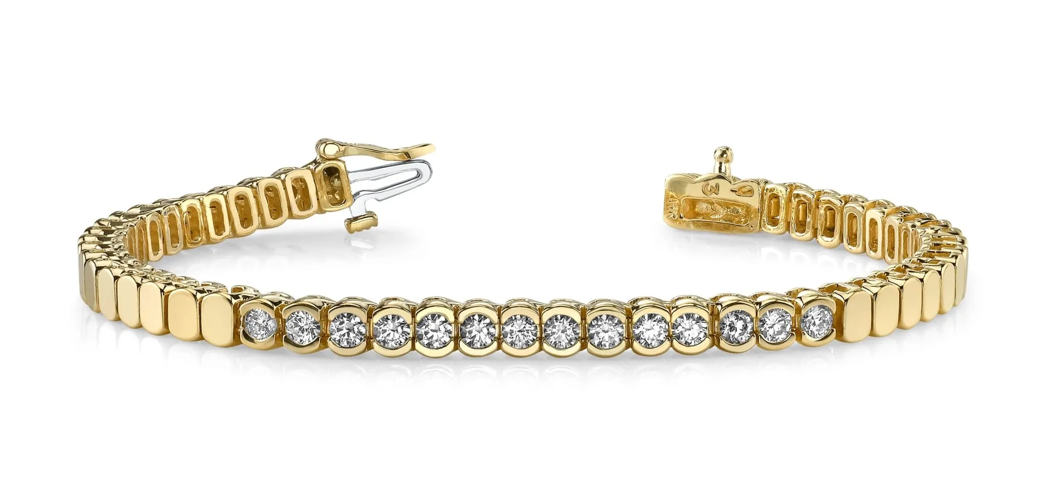 Diamond Tears Diamond Bracelet with 1.95 ct.(finished) 3.5mm