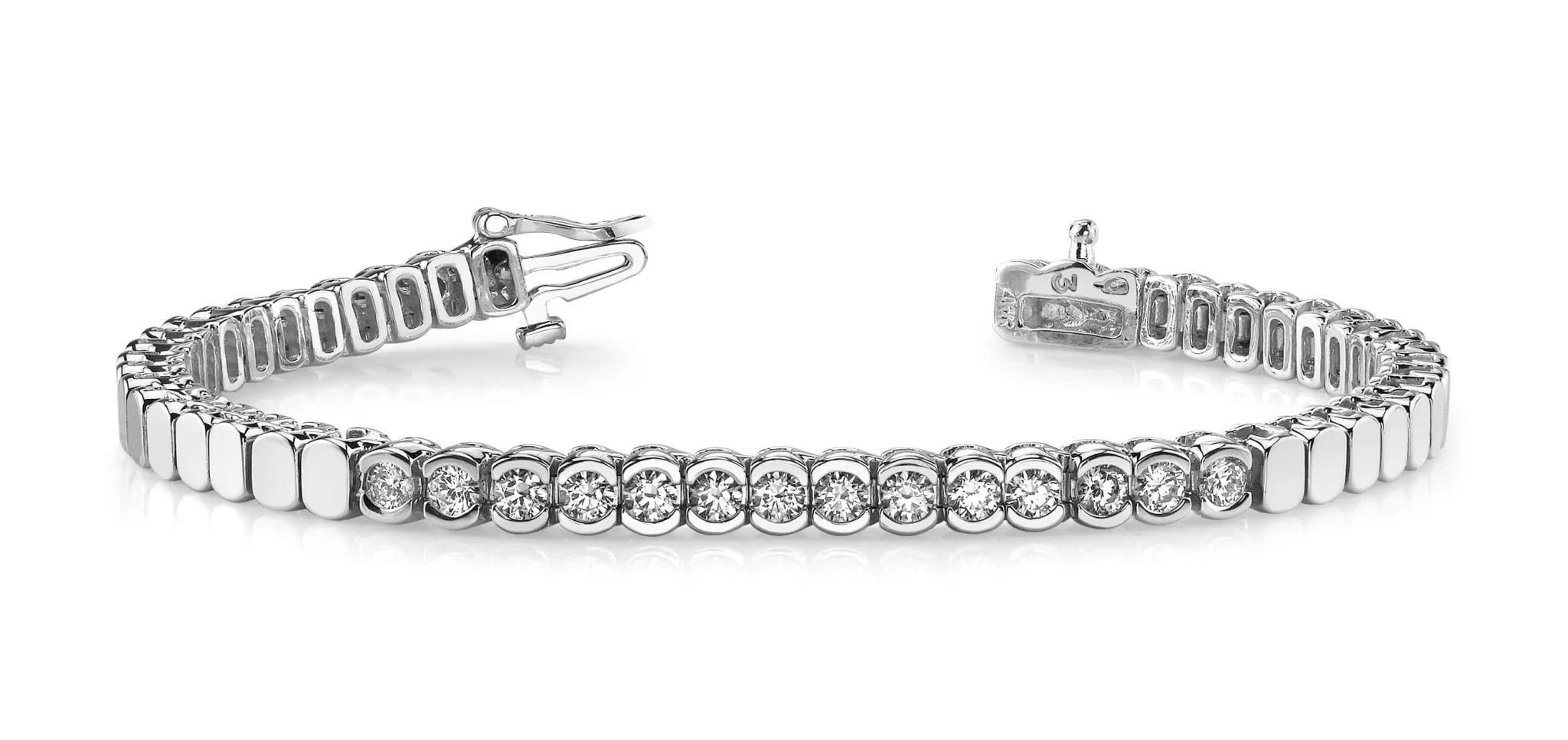 Diamond Tears Diamond Bracelet with 1.95 ct.(finished) 3.5mm