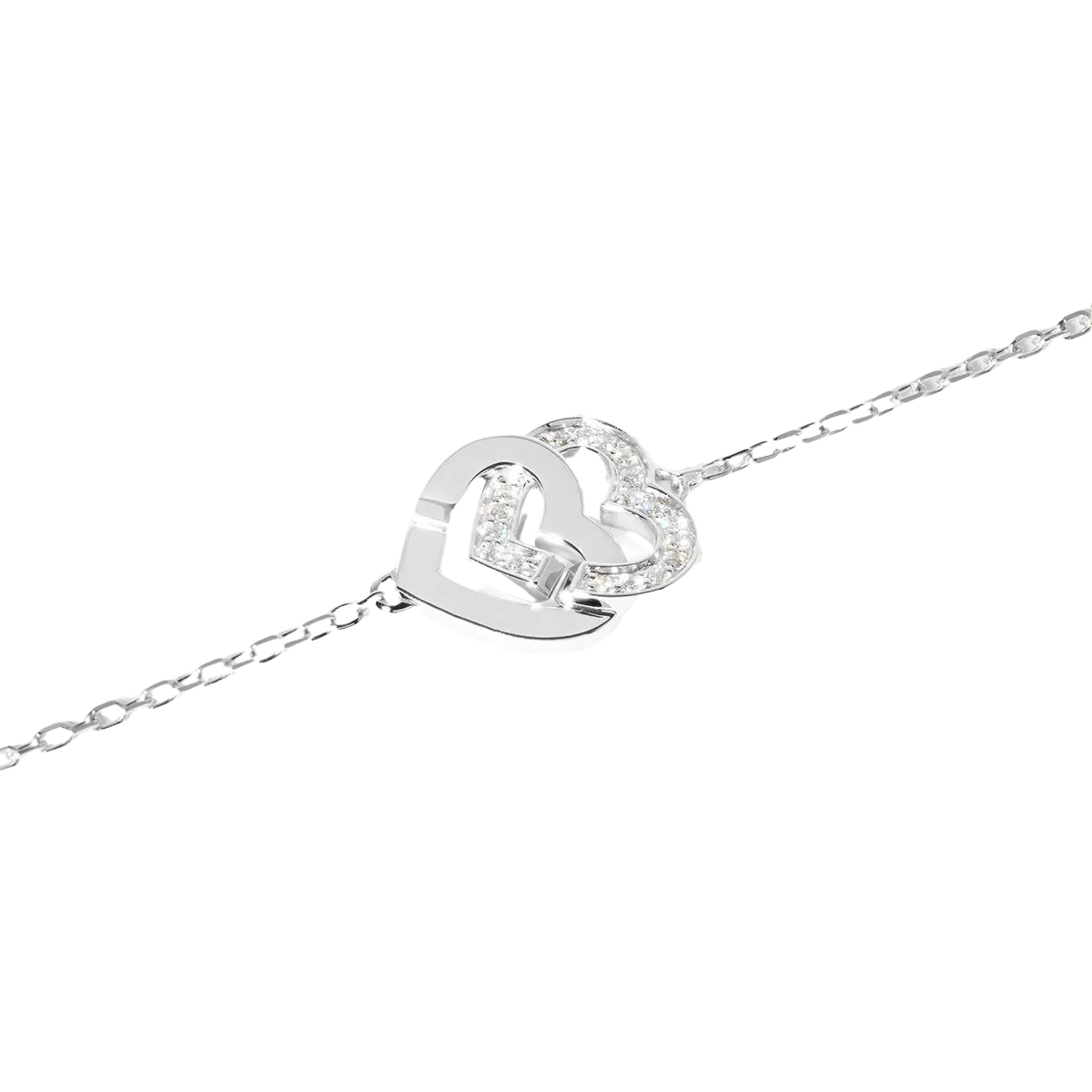 Dinh Van Double Coeurs R10 Diamond Bracelet