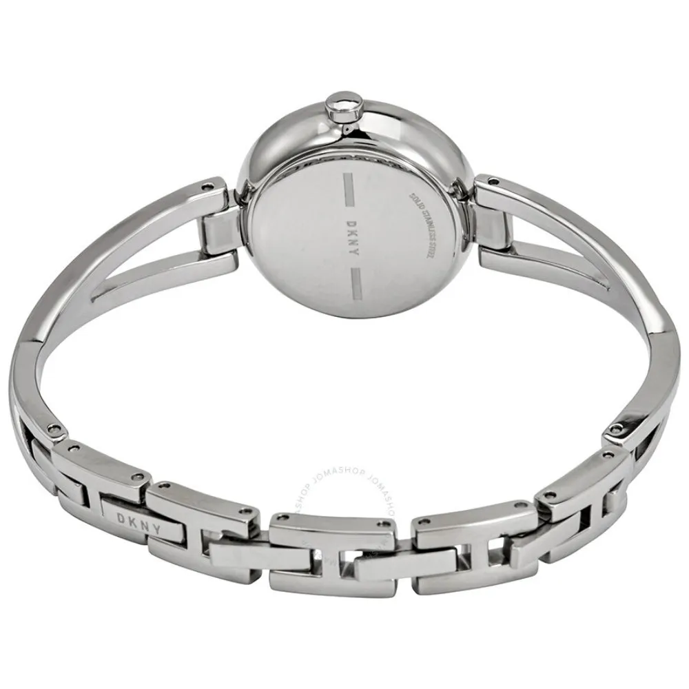 DKNY crosswalk Ladies Quartz Silver Dial Stainless Steel  Watch