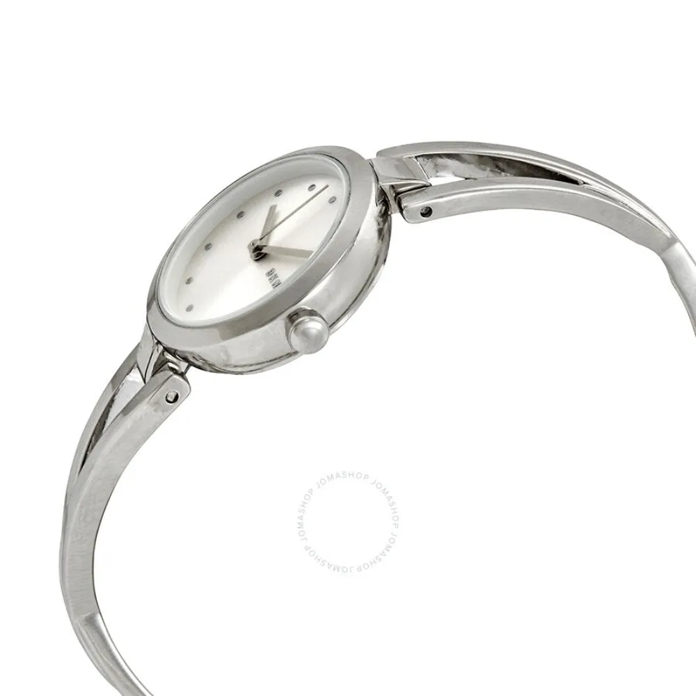 DKNY crosswalk Ladies Quartz Silver Dial Stainless Steel  Watch