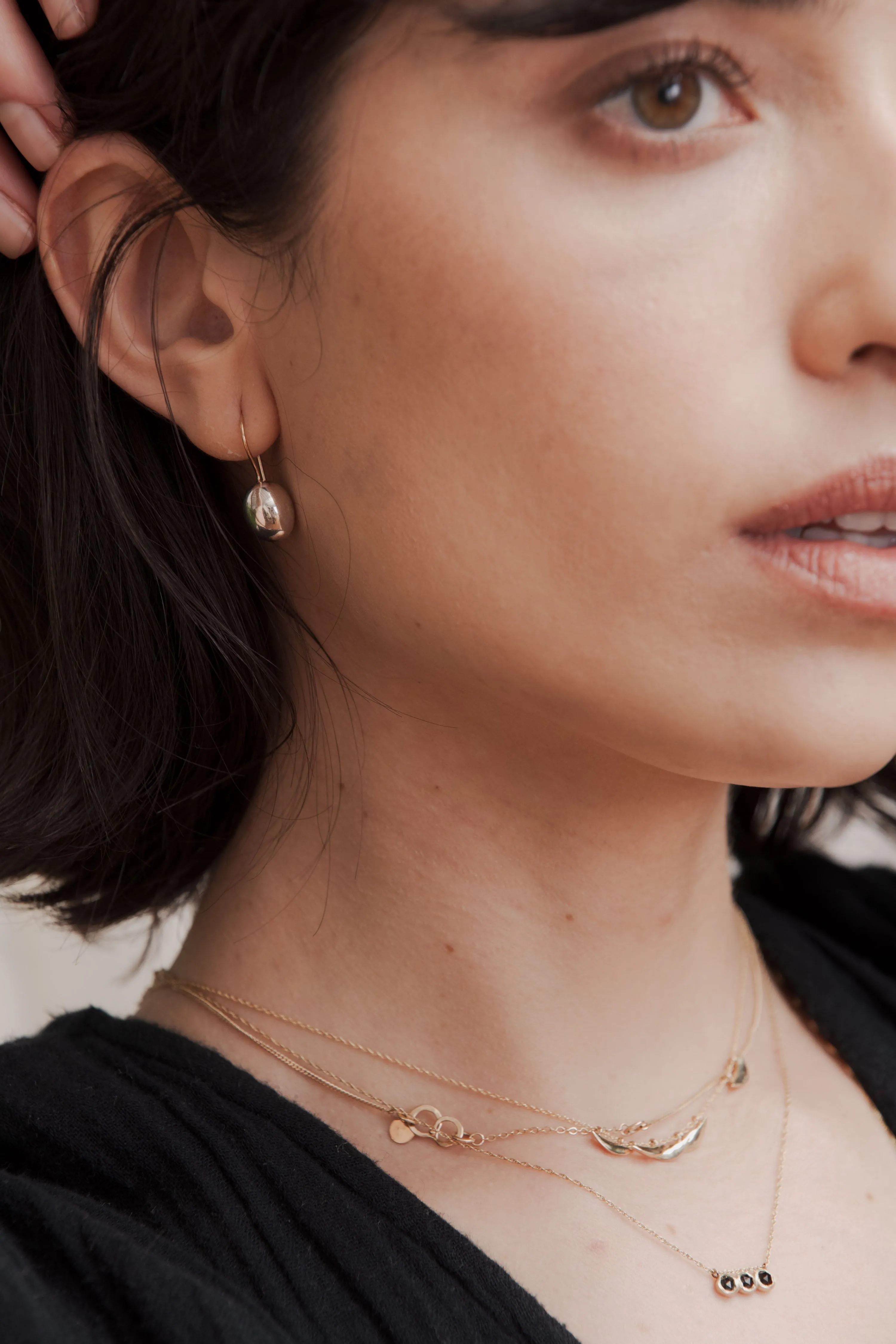dome earrings