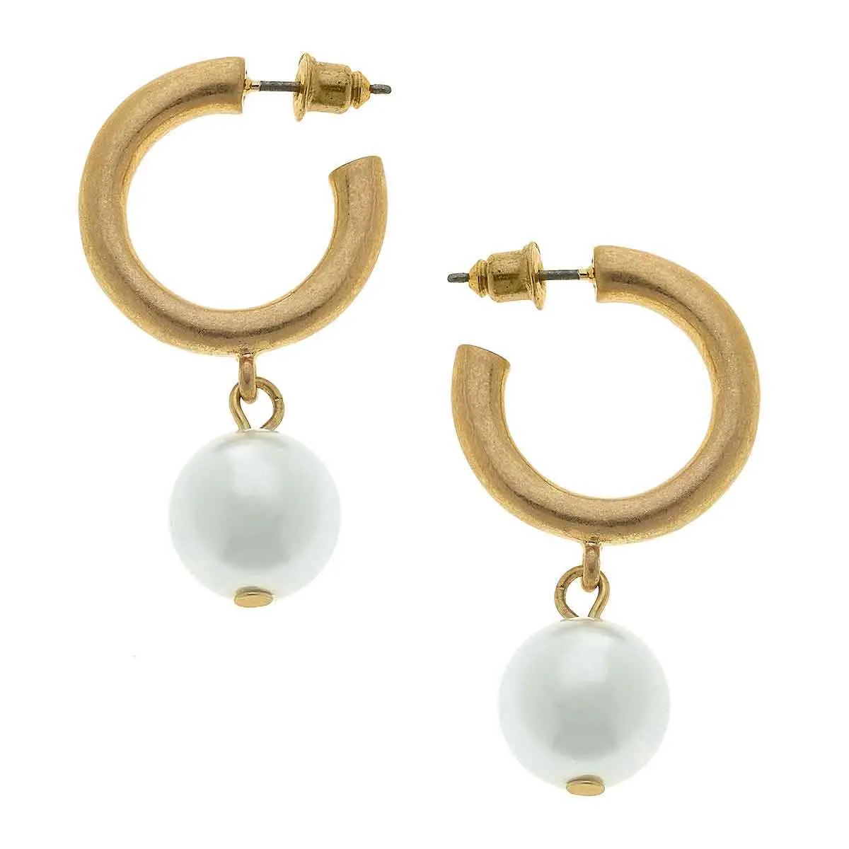 Drop Hoop Earrings