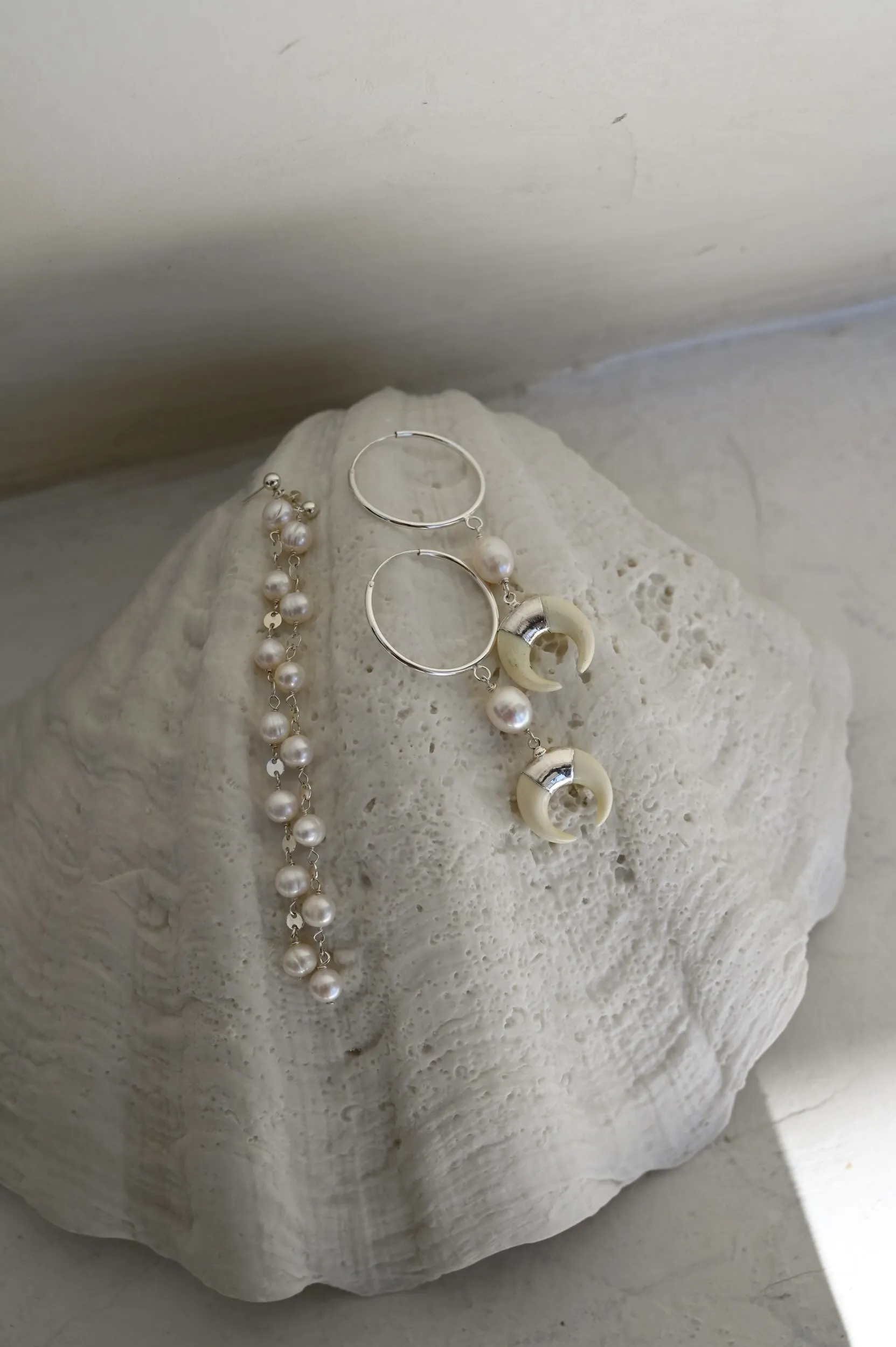 Drops of Wisdom Mother of Pearl Earrings