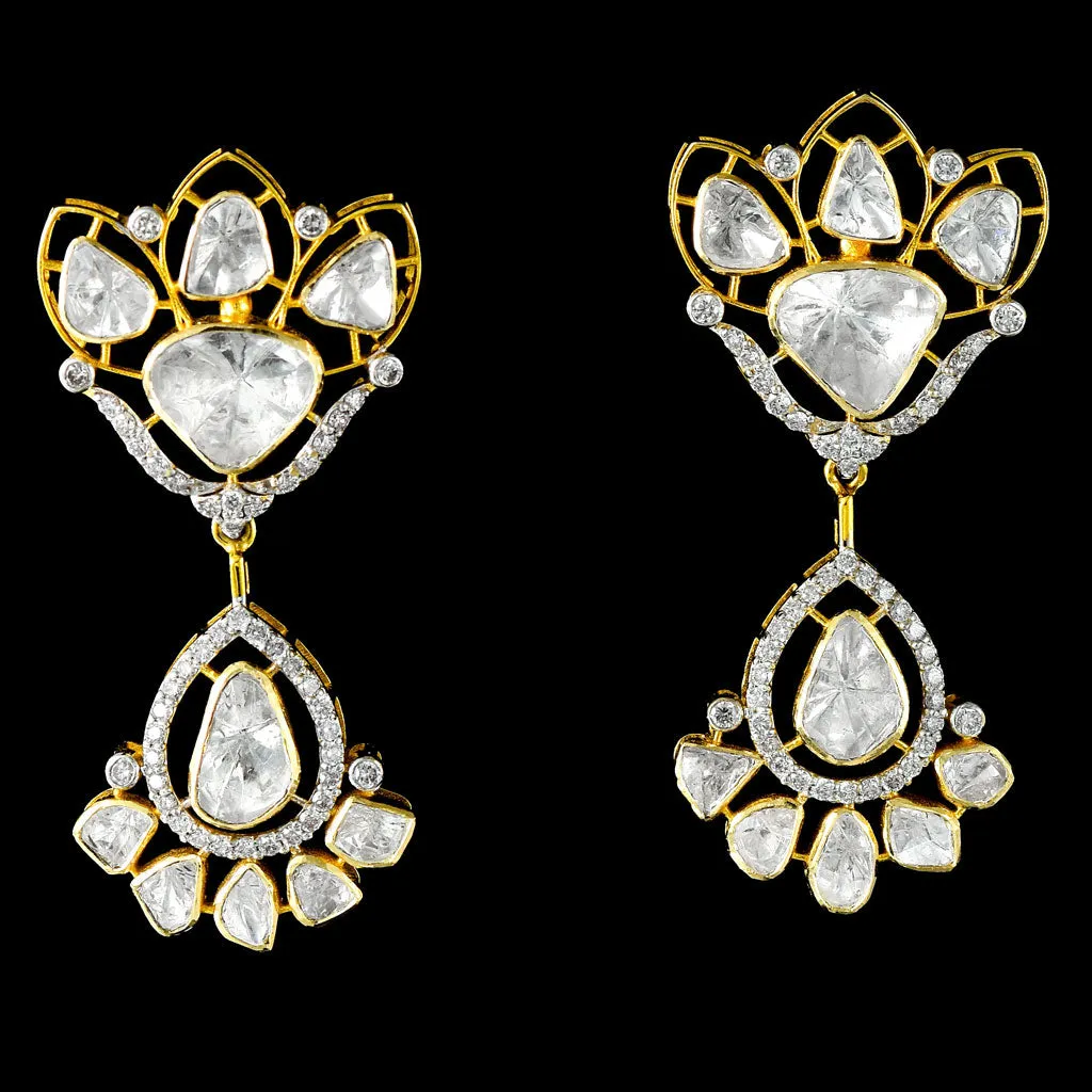 Effortless Fusion: Introducing our stylish Round Necklace and Earring Pair - (WDN1146)