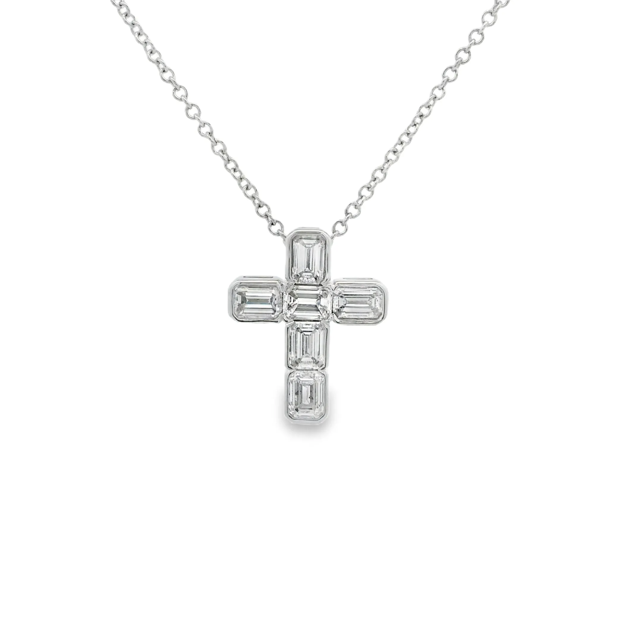 Emerald Cross Necklace