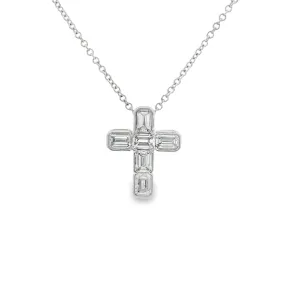 Emerald Cross Necklace