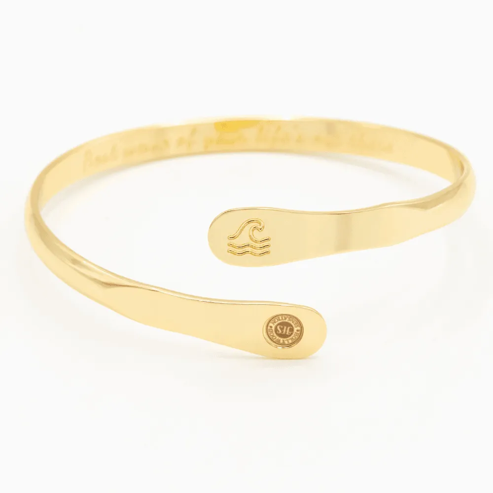 Engraved Wave Bracelets, Surfers Bracelets, Ocean Bracelets,  Engraved Best wave of your life's out there Bracelets