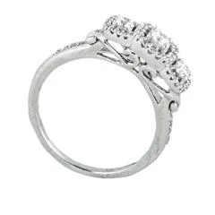 EternalDia 1/2Carat T.W. Diamond 10kt White Gold Three stone Ring