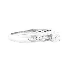 EternalDia 1/4 Carat T.W. Diamond 10kt White Gold Bridal Set